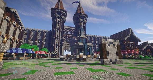 средневековый город для Minecraft